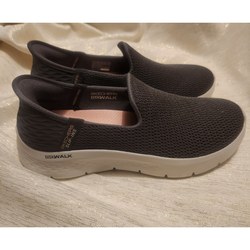 Skechers Slip Ins GOwalk Women's Slip-On Walking Sneakers Gray Size 7.5 124963 - Picture 7 of 8